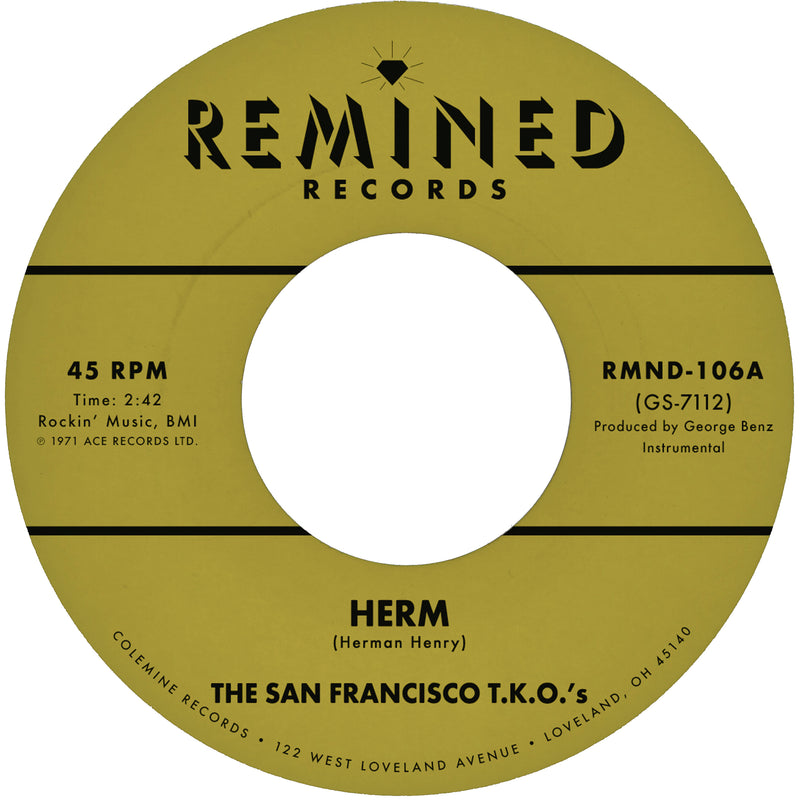 THE SAN FRANCISCO T.K.O.'S - Herm / Ooh Baby Baby [RELEASE DATE: 10/18/2024]